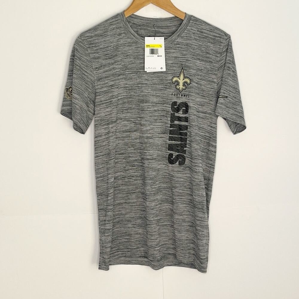 Nike Mens NFL Saints On Field Apparel Dri Fit Tee Size Small
